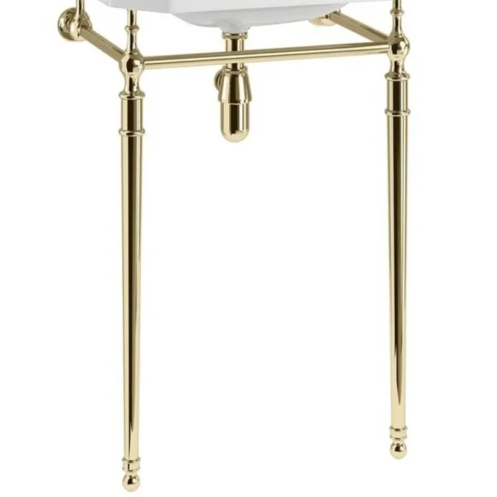 Burlington 80cm Basin Wash Stand Gold product image - Image 1