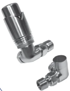 Abacus Ultima Corner Trv8 Valve Set Black Nickel