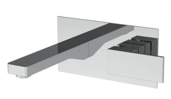 Saneux Tooga Wall Mounted Basin Mixer - Chrome