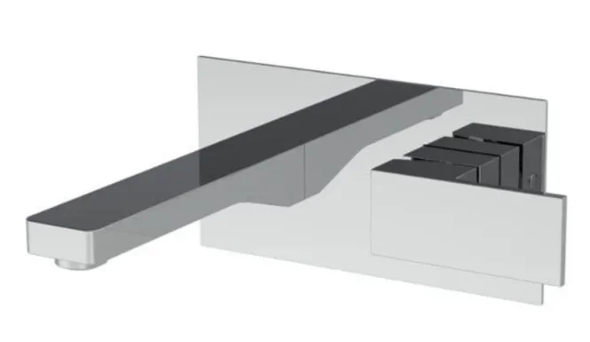 Saneux Tooga Wall Mounted Basin Mixer - Chrome product image - Image 1