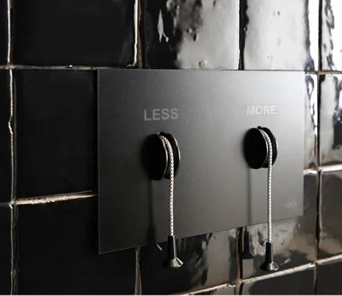 Oli Less Is More Flush Plate Black Mechanical TD detail view - Image 4