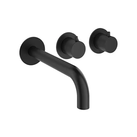 Crosswater Module Mpro 2 Control Trimset With Bath Spout Matt Black detail view - Image 3