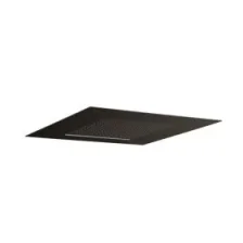 Crosswater Tranquil Recessed Shower Head with Waterfall 500mm Matt Black detail view - Image 3