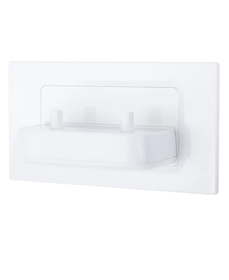 Proofvision Tbcharge In-wall Dual Electric Toothbrush Charger - White With White Faceplate product image - Image 1