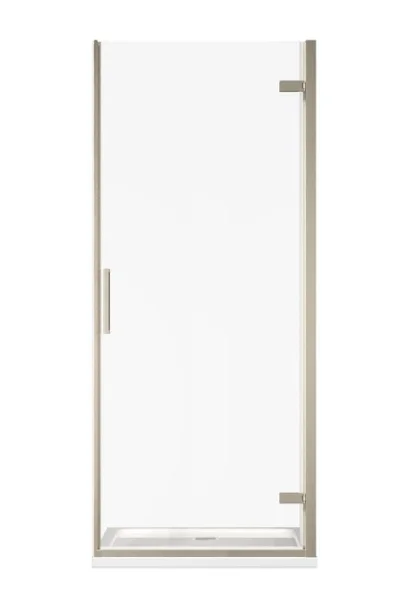 Cubico Lava Hinged Door 800 Brushed Nickel