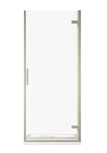 Cubico Lava Hinged Door 800 Brushed Nickel