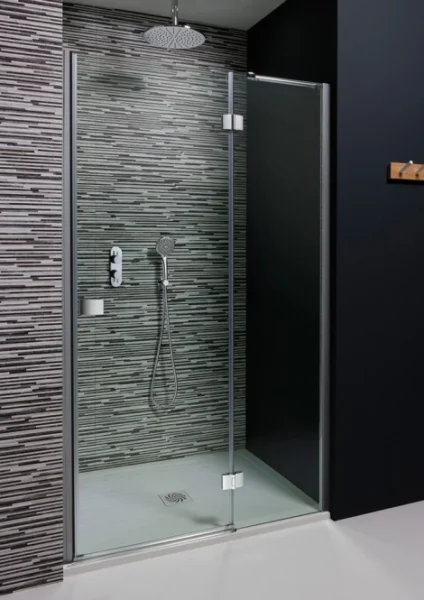 Crosswater Design 8 Hinged Door 900 Silver