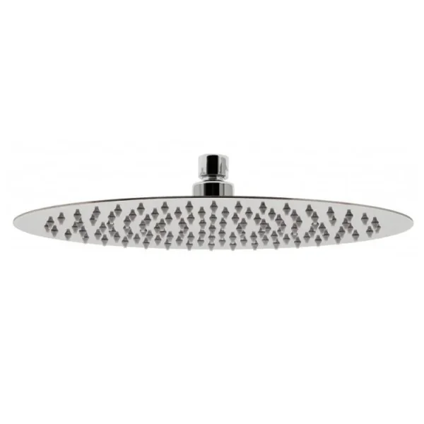 Vado Aquablade Single Function Easy Clean Slim Line Oval Shower Head, 300mm X 200mm (12 X 8") Chrome product image - Image 1