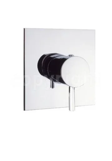 Crosswater Kai Lever Manual Shower Valve Recessed Chrome detail view - Image 3