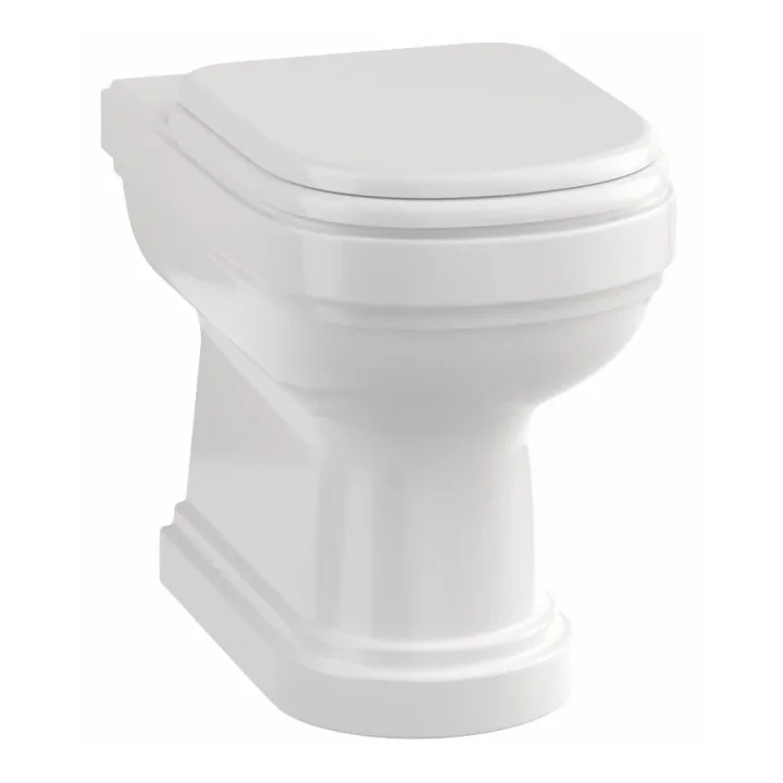 Burlington Riviera Back To Wall Pan White detail view - Image 2