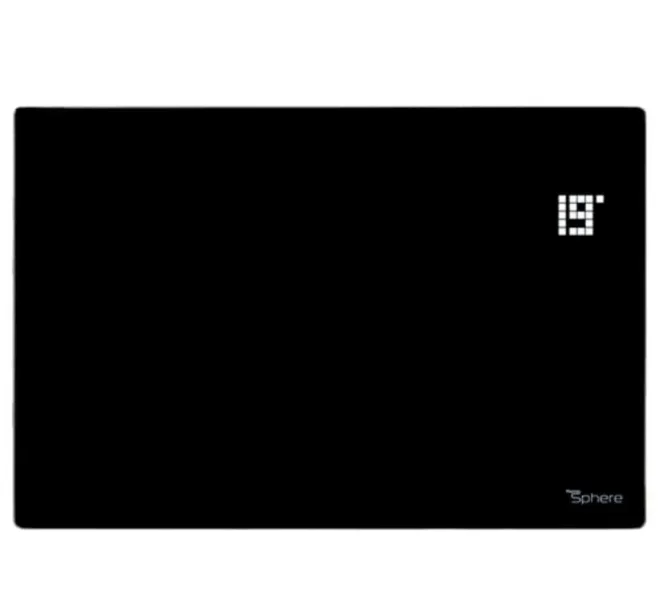 Thermosphere Flat Glass Panel Heater Black 2000w detail view - Image 5