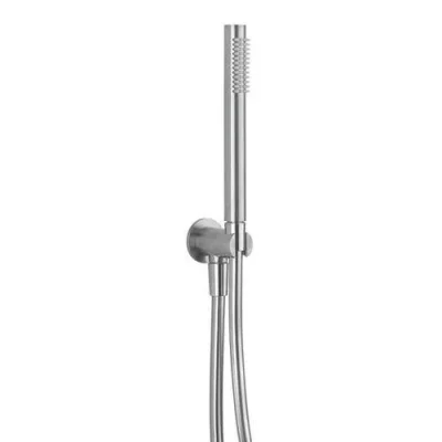 Crosswater 3ONE6 Design Shower Handset Hose & Wall Outlet Stainless detail view - Image 3