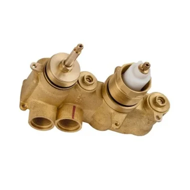 Crosswater 2 Outlet Thermostatic Valve Body with Diverter for 2 Handle Trimsets Landscape without Collars product image - Image 1