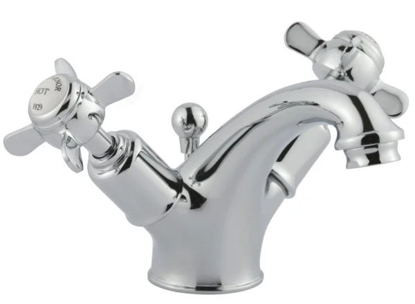 Just Taps Grosvenor Pinch Basin Mixer With Puw Chrome