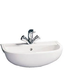 Rak Compact 55cm Semi Recessed Basin 1th