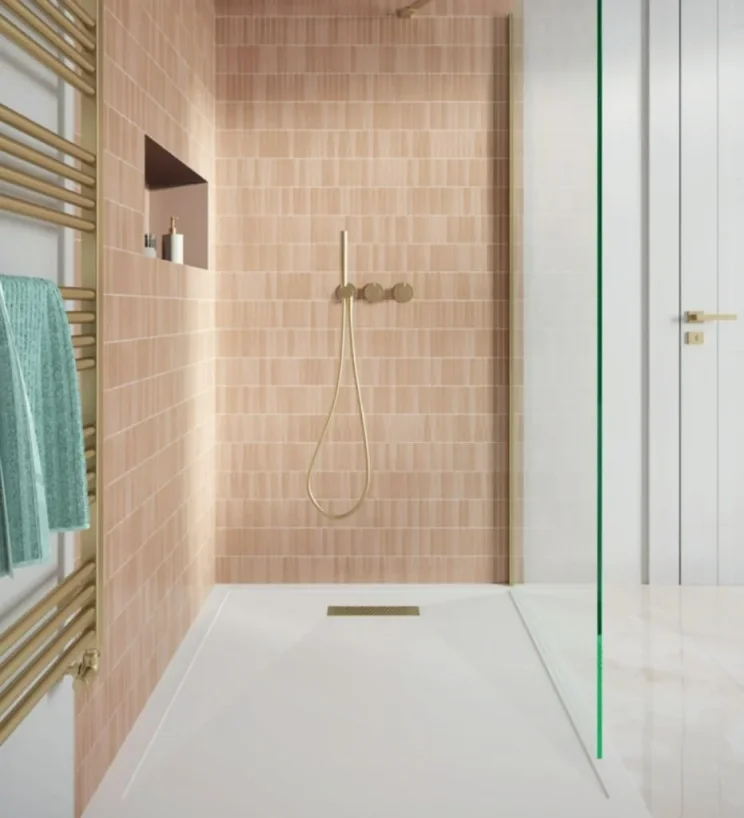 Crosswater Linear Waste Rectangular 25mm Stone Resin Shower Tray 800 x 1500mm detail view - Image 6