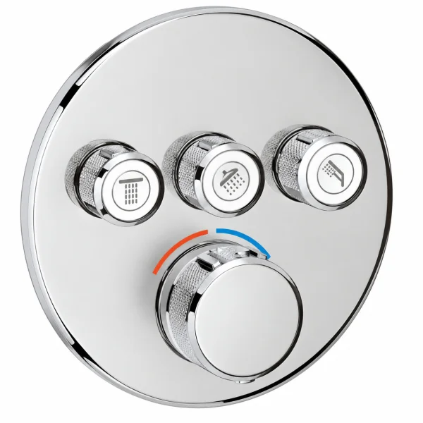 Grohe Grt Smartcontrol Thermostatic Trimset Round 3sc