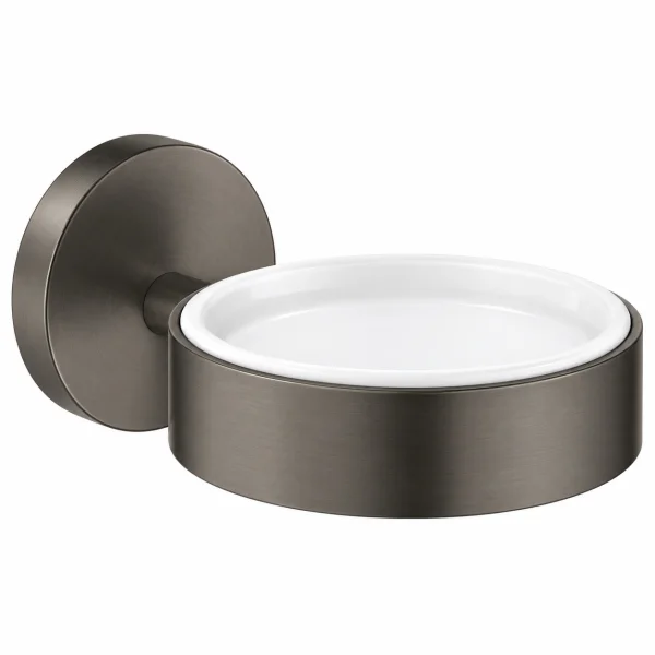 Grohe Essentials Holder F.glass/dish/dispenser Brushed Hard Graphite