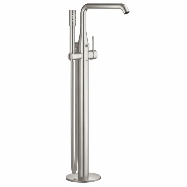 Grohe Essence floor mounted Bath Shower Mixer Steel