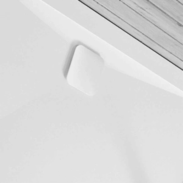 Crosswater Kai Grip 25mm High Flow Shower Tray Waste and Square Cap White