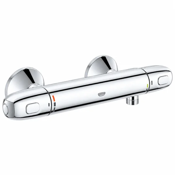 Grohe G1000 Thermostatic Shower Mixer 1/2" Matt Black