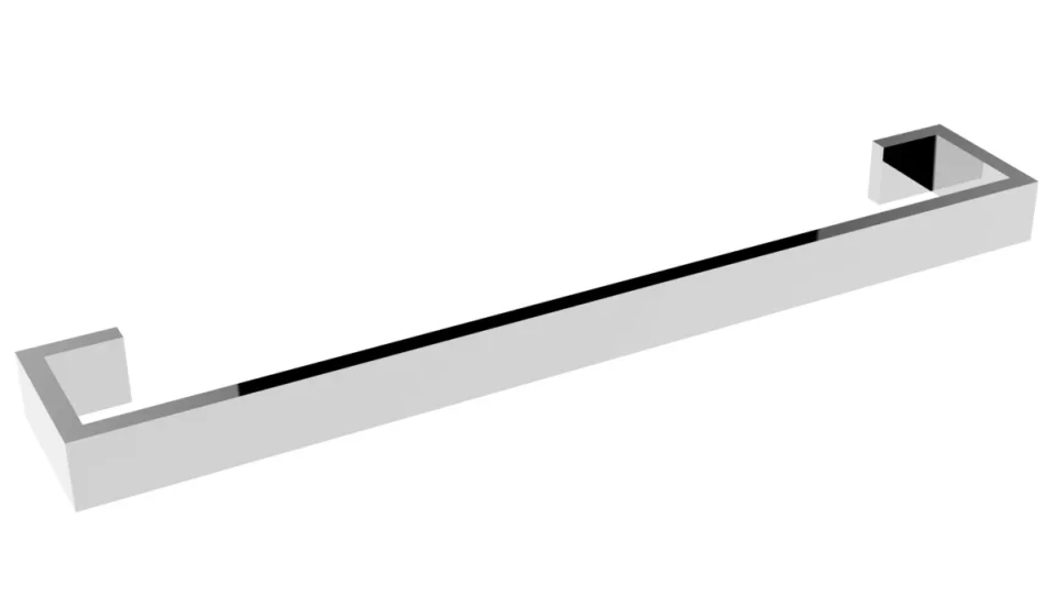 Just Taps Athena Towel Bar 600mm Chrome product image - Image 1