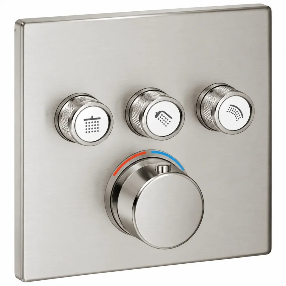 Grohe 29126dc0 Smartcontrol Thm Sq 3sc SuperSteel - Trim Set Only product image - Image 1