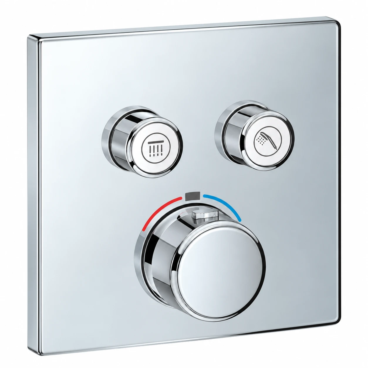 Grohe 29124000 Smartcontrol Thm Sq 2sc Chrome - Trim Set Only