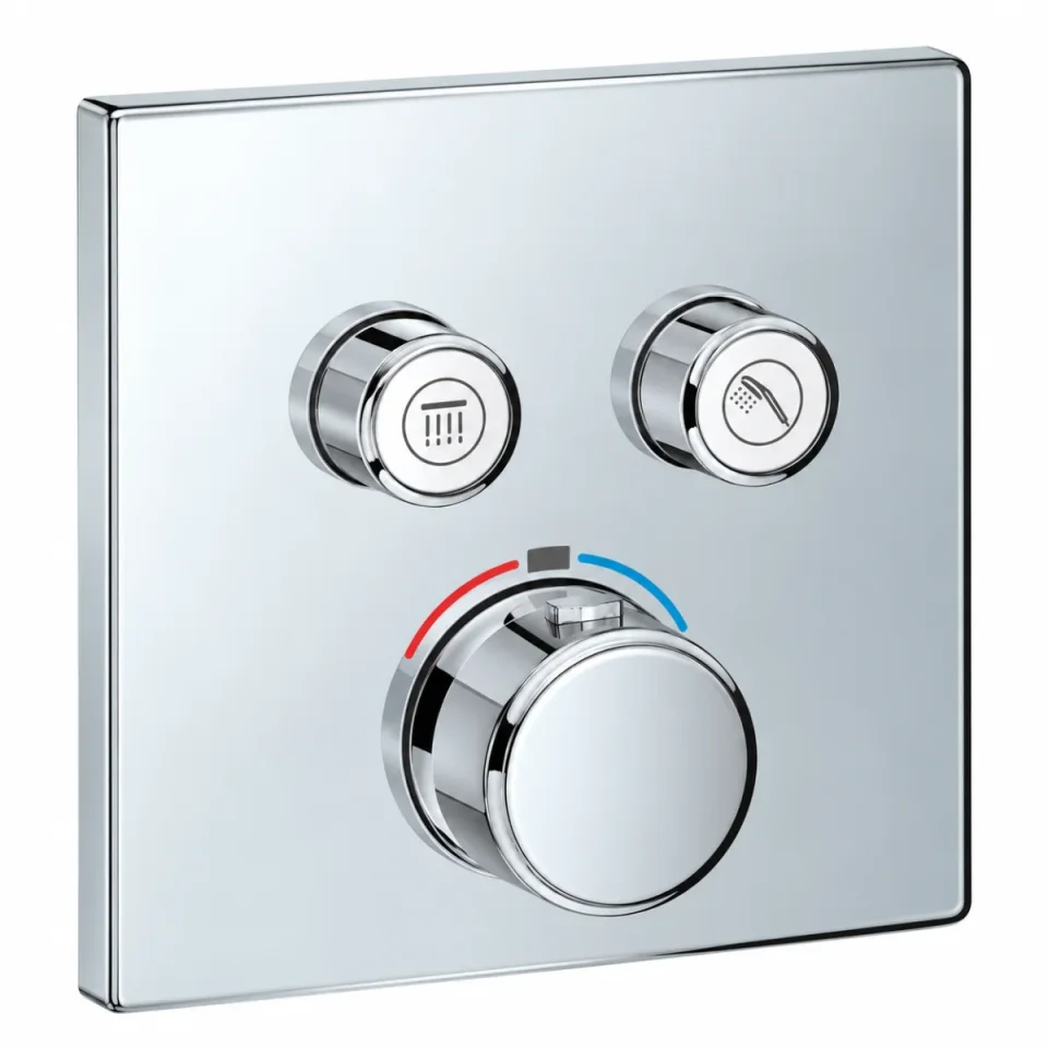 Grohe 29124000 Smartcontrol Thm Sq 2sc Chrome - Trim Set Only product image - Image 1