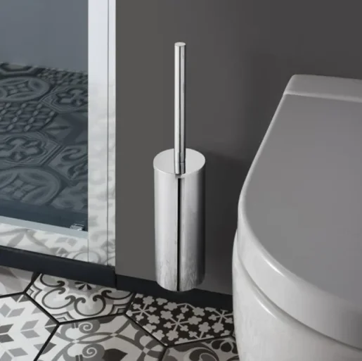 Crosswater MPRO Wall Mounted Toilet Brush Set Chrome detail view - Image 2