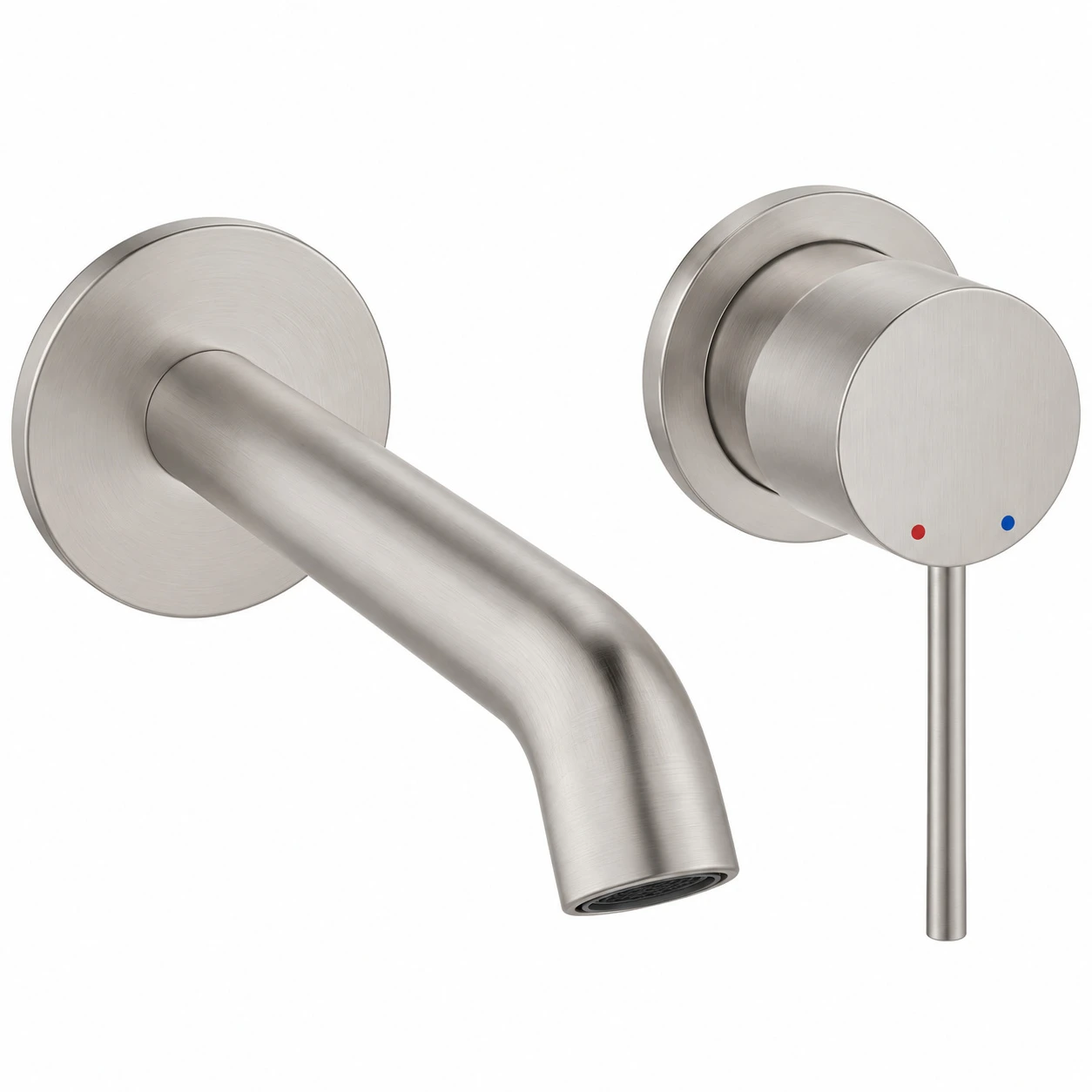 Grohe Essence Wall Basin Mixer Steel