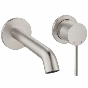 Grohe Essence Wall Basin Mixer Steel
