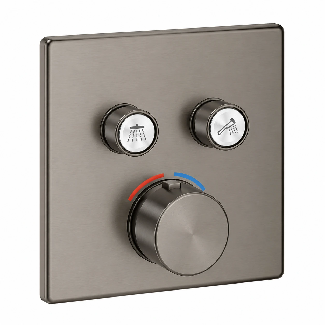 Grohe 29124al0 Smartcontrol Thm Sq 2sc Brushed Hard Graphite - Trim Set Only