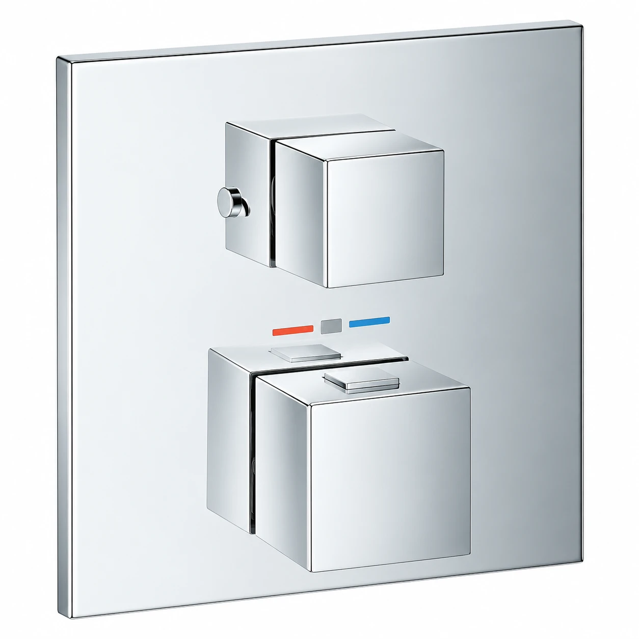 Grohe 24154000 Grt Cube Thm Bath Cp Chrome - Trim Set Only