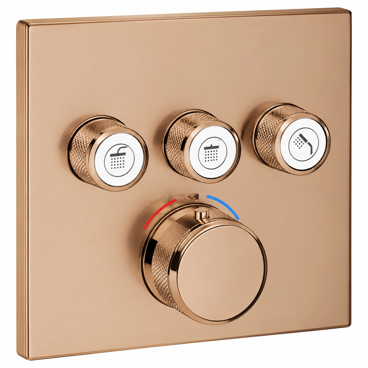 Grohe 29126dl0 Smartcontrol Thm Sq 3sc Brushed Warm Sunset - Trim Set Only