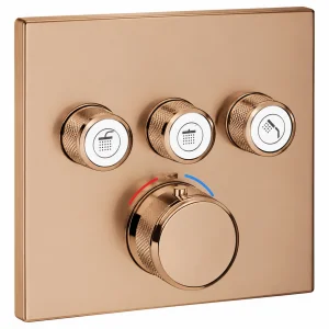 Grohe 29126dl0 Smartcontrol Thm Sq 3sc Brushed Warm Sunset - Trim Set Only