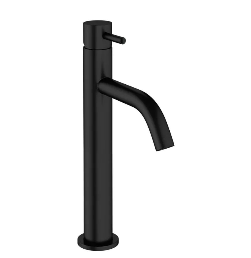 Crosswater Mpro Basin Tall Monobloc No Waste Matt Black product image - Image 1