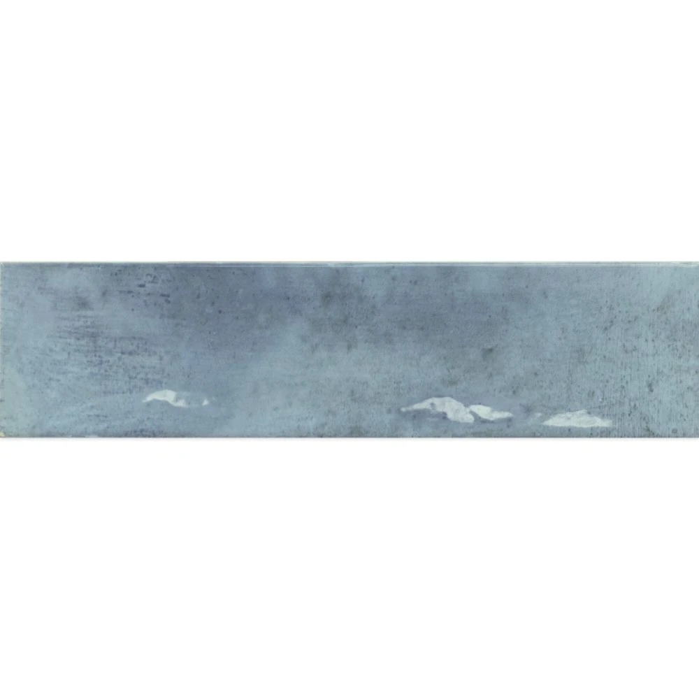 Babylon Blue Gloss Ceramic Brick Tile 246x60mm