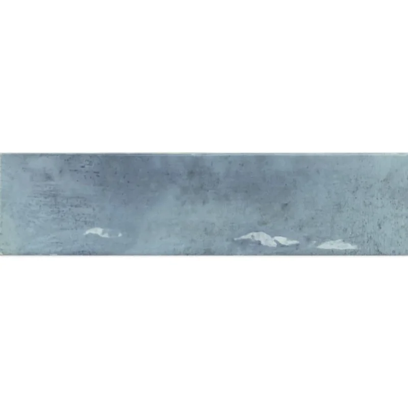 Babylon Blue Gloss Ceramic Brick Tile 246x60mm product image - Image 1