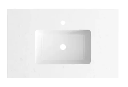 Cubico Fairfax 650mm White Quartz Top And Ceramic Basin Inc. Bottle Trap product image - Image 1