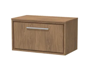 Hudson Reed 800 Single Drawer Unit & Worktop Brown Casella Oak