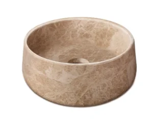 Cubico Marvello Patara Beige Honed Marble Round 38 Cm Basin