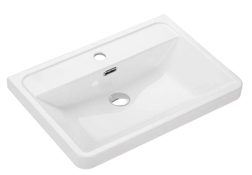 Cubico Envy / Zen 600mm Ceramic Basin Inc. Bottle Trap