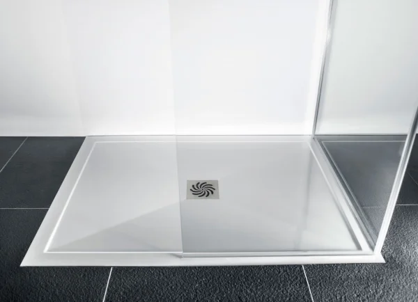 London Showers  Symmetry Slim 25 1800 x 800mm Tray & Waste - White