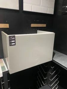 Faeber Barcelona 500 Ice Grey Gloss Vanity Unit - Missing Handle - Fae-ba-500-g - Ex Display