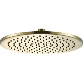 Just Taps Vos Overhead Shower 250mm Brushed Brass product image - Image 1