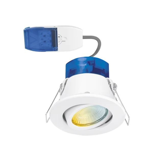 Aurora 240v 4w/6w/8w Led Ip65 Fixed Dimm. Fire Rated Downlight White 3000k/4000k/5700k