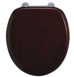 Burlington Mahogany Seat Chrome Bar Hinge