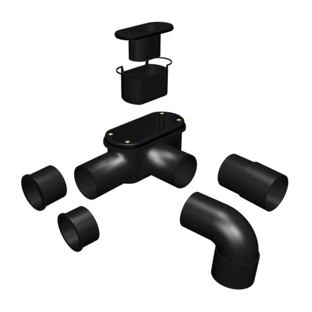 Abacus Elements Level Access Kit Linear 300 Drain 10x10 End including install kit and tileable waste detail view - Image 4