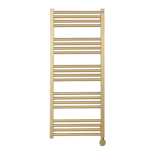 Crosswater Mpro Towel Warmer 480x1140 Electric Brushed Brass product image - Image 1